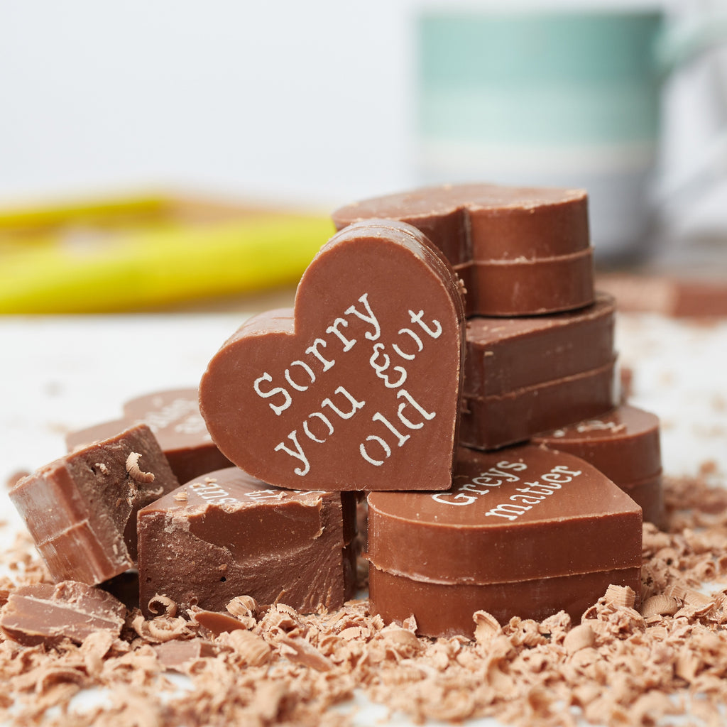 Hand crafted Belgian milk chocolate gifts with fun cheeky messages