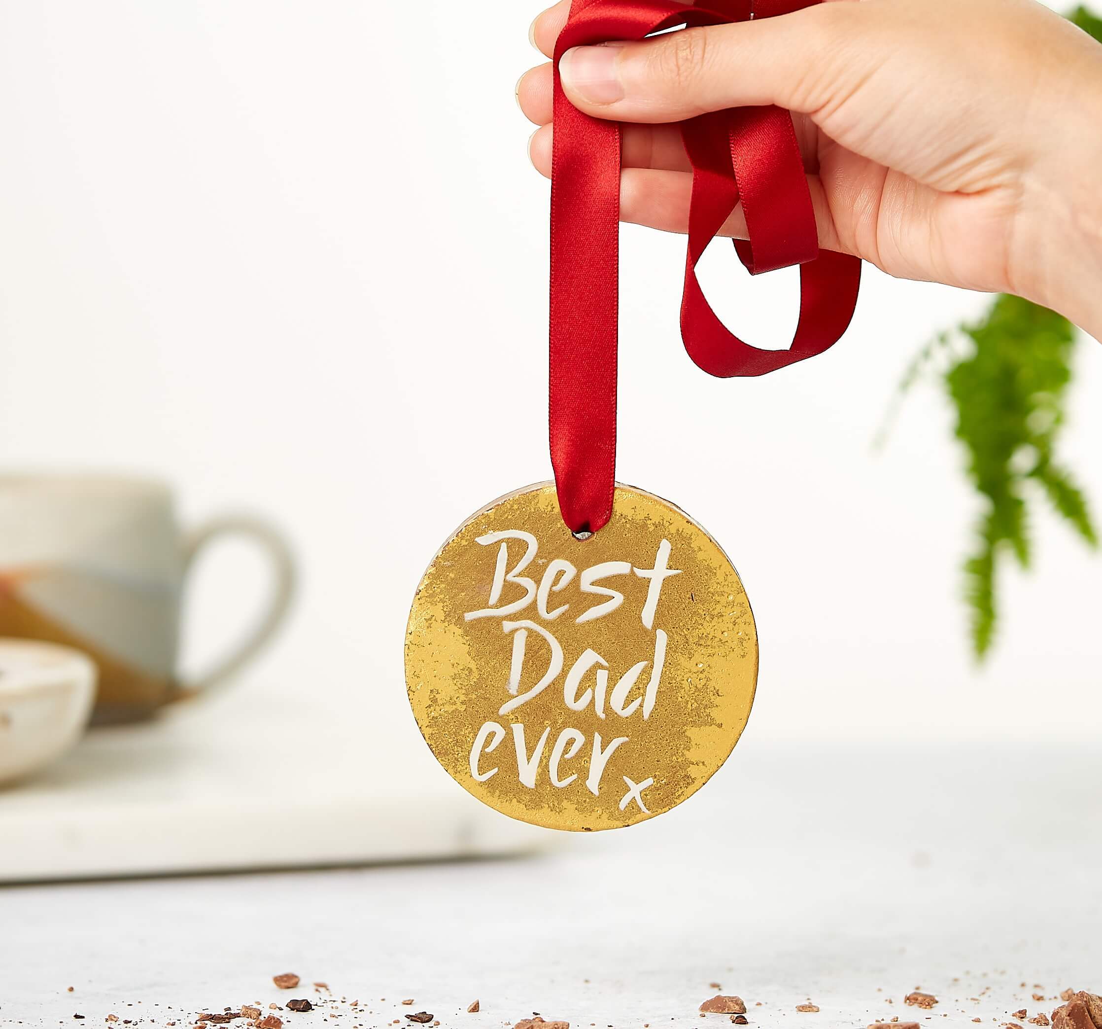 Best Dad Ever chocolate gold medal