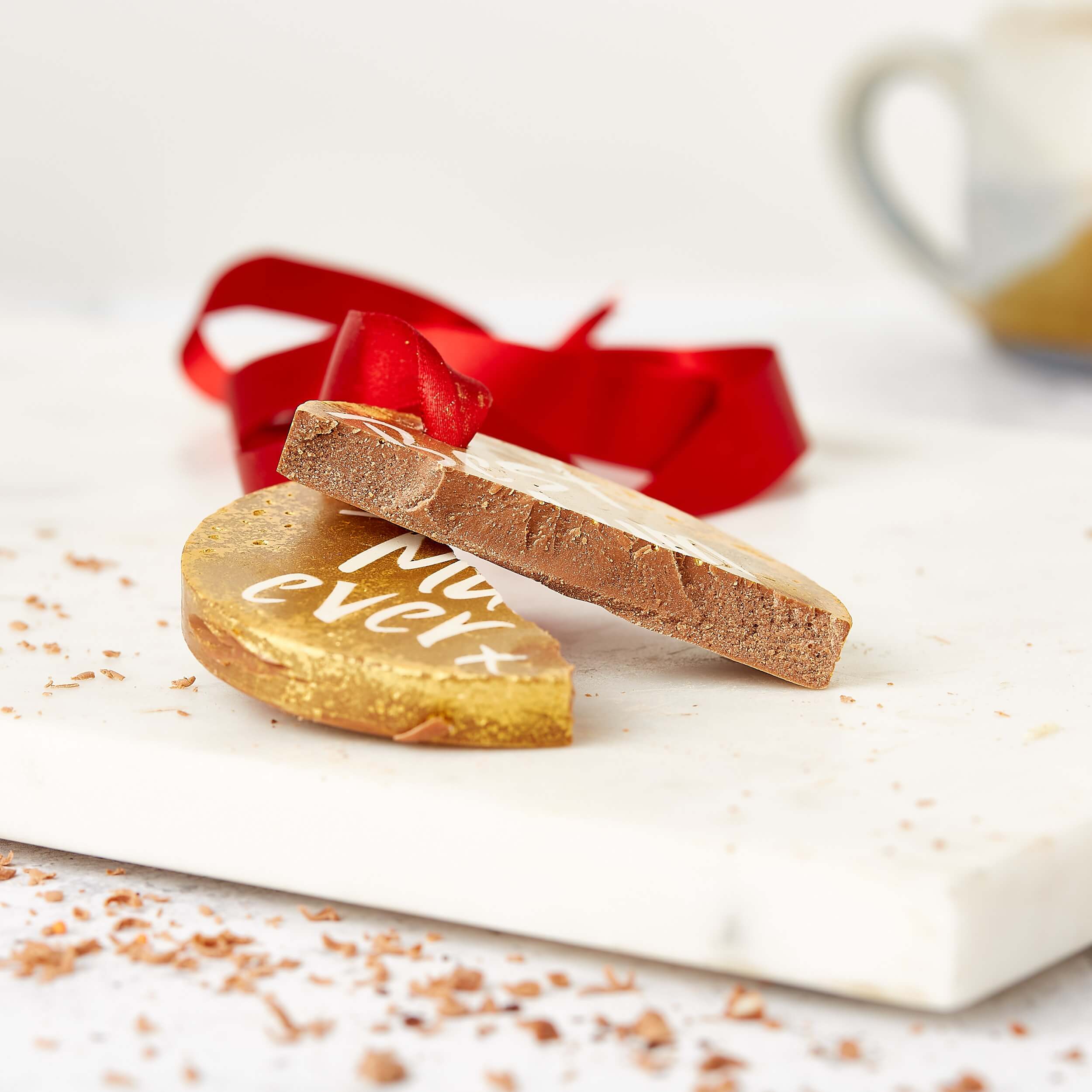 Birthday Gift for Mum – Made from smooth, Fairtrade Belgian milk chocolate, broken up to show its rich, delicious texture.