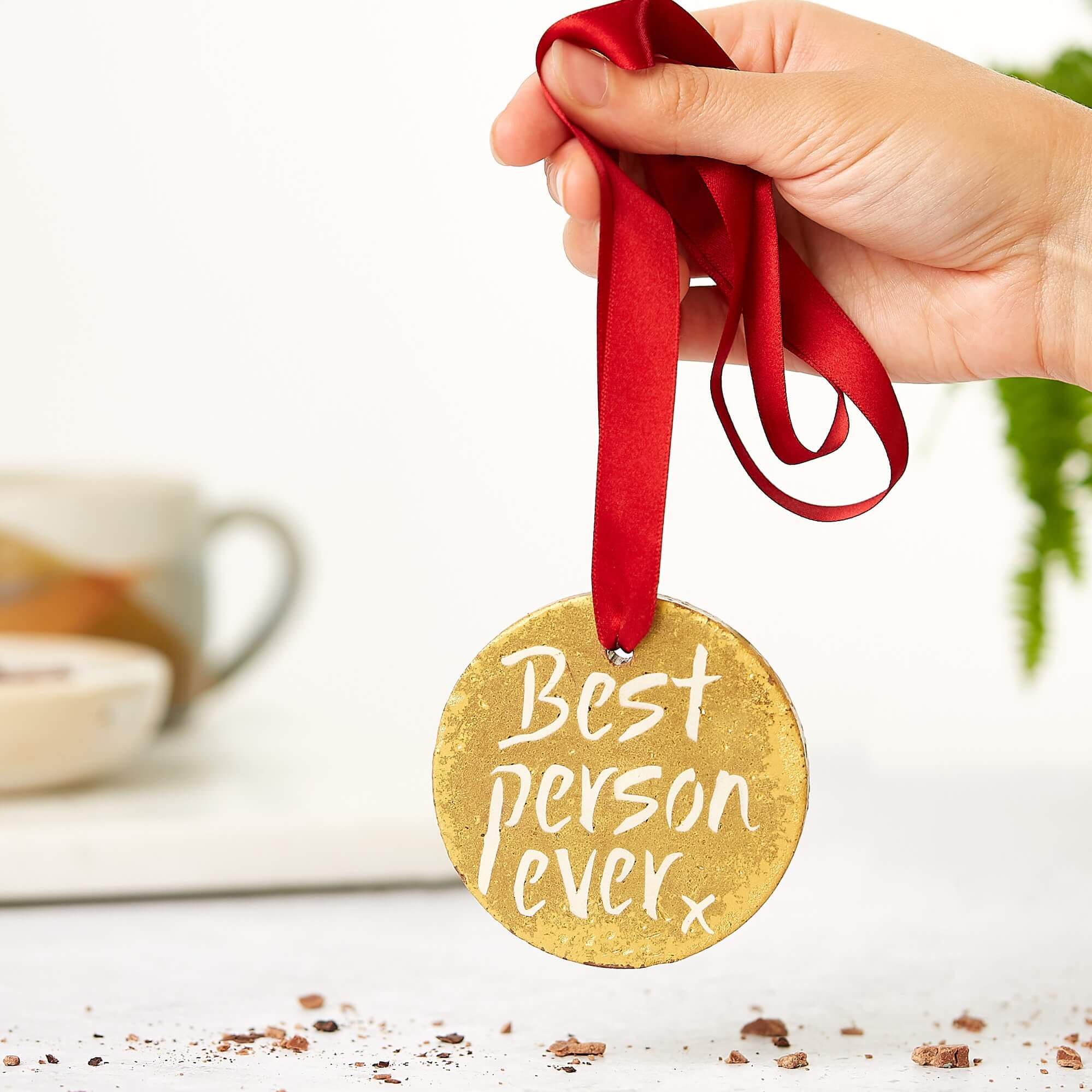 Chocolate gold medal to say thank you