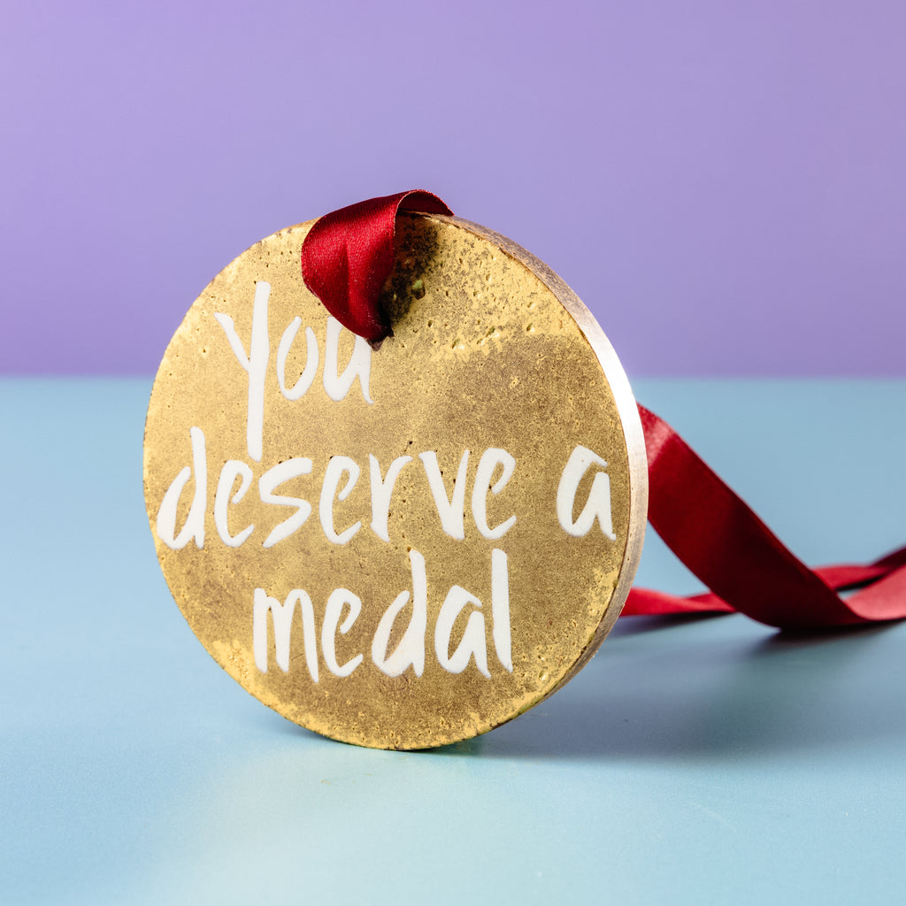 gold belgian chocolate medal