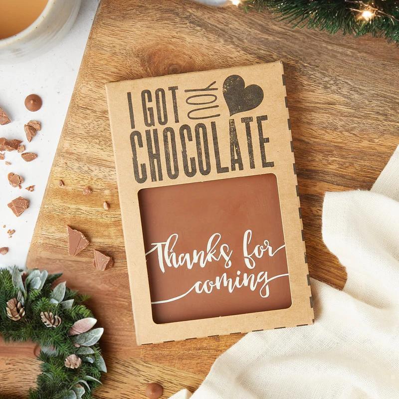 'Thanks For Coming' Chocolate Party Bag Gift | Bagstock & Bumble