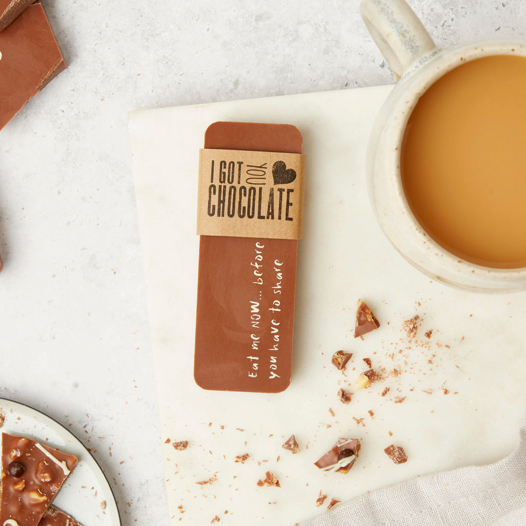'Eat me now... before you have to share' Chocolate Treat Bar | Bagstock & Bumble